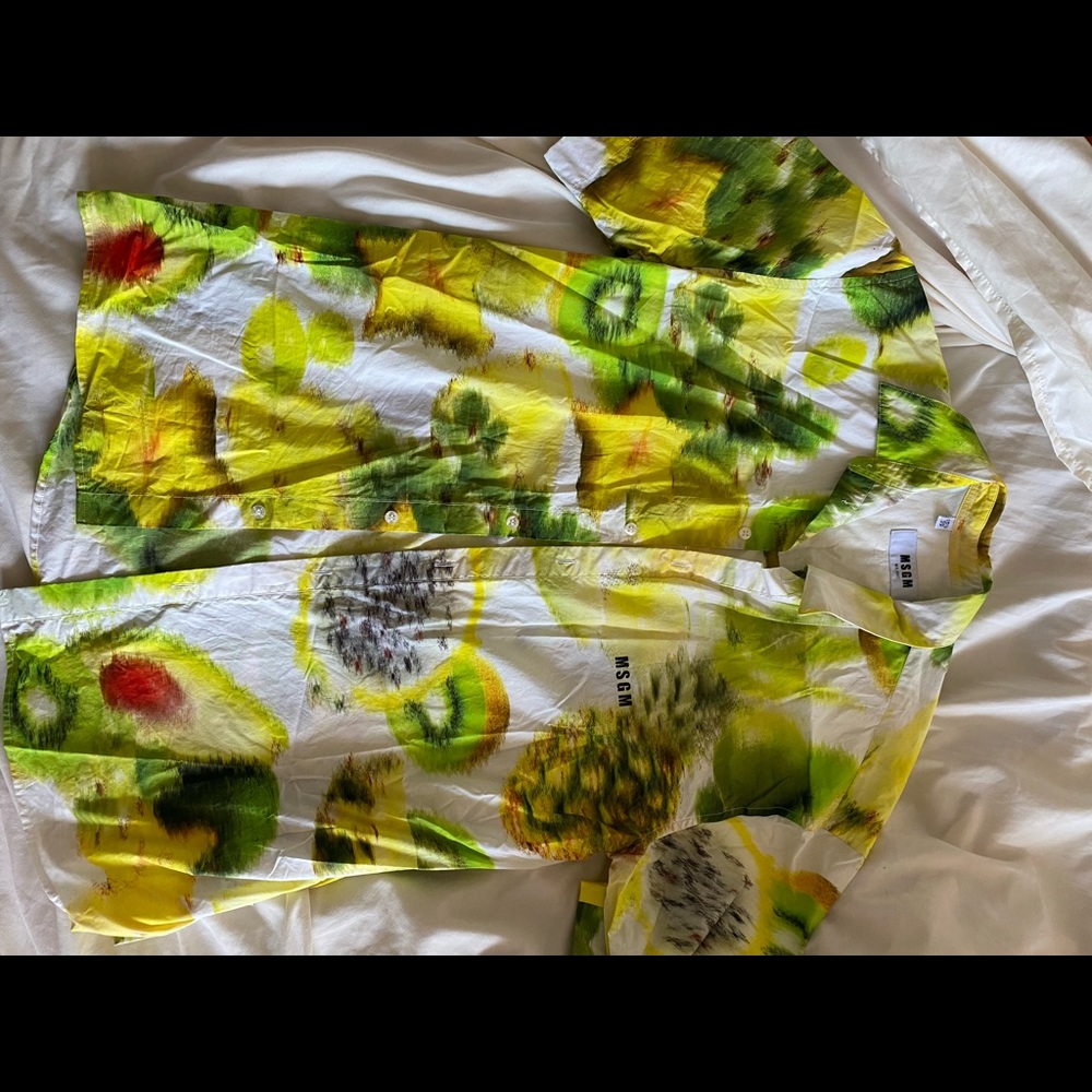 Msgm Colorful Short Sleeve Button Down - image 1